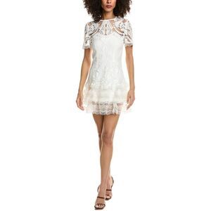 Simkhai Womens  Paislee Guipure Lace Mini Dress, White